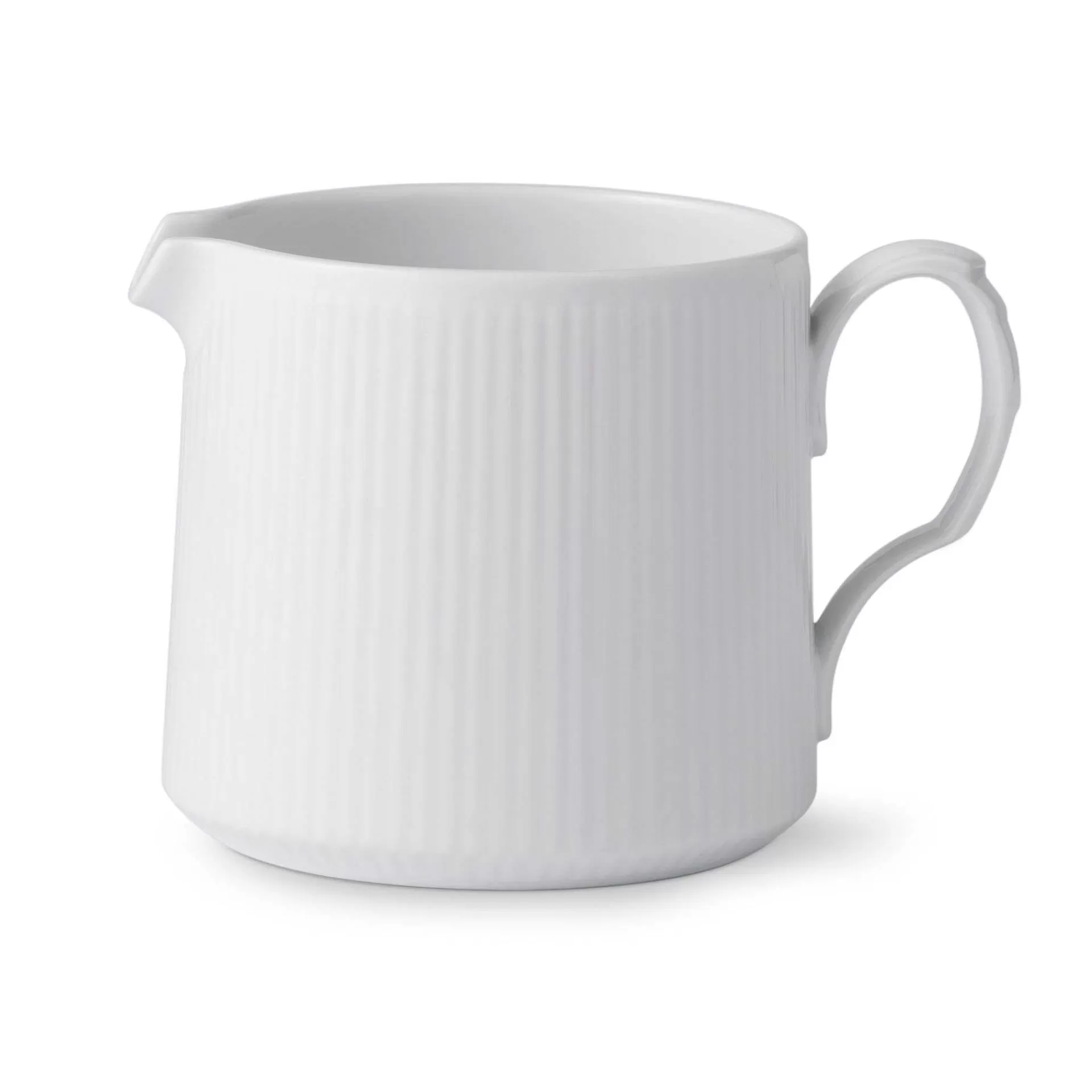 Royal Copenhagen White Fluted Half Lace Modern Kanne