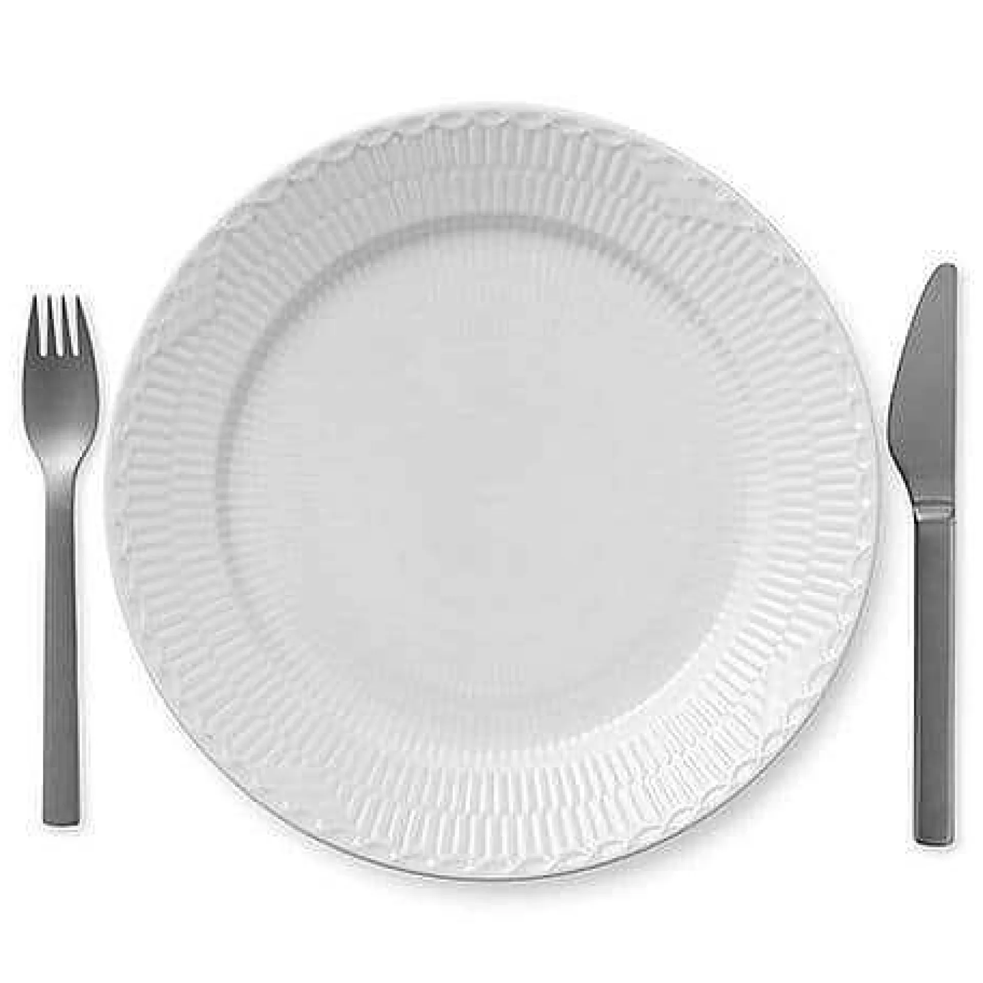 Royal Copenhagen Middagstallerkener*White Fluted Half Lace Tallerken