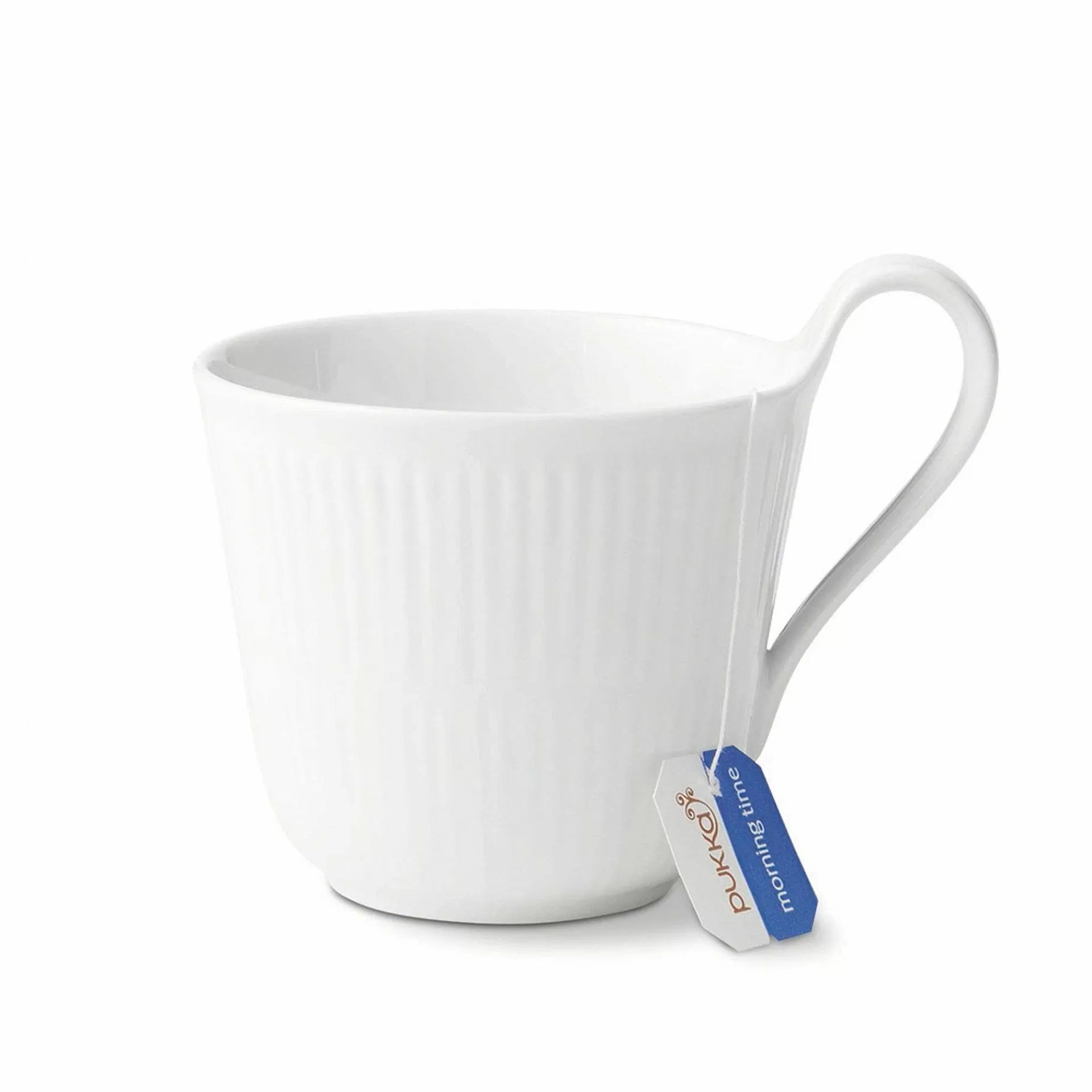 Royal Copenhagen Tekopper*White Fluted Kopp Med Hoy Hank