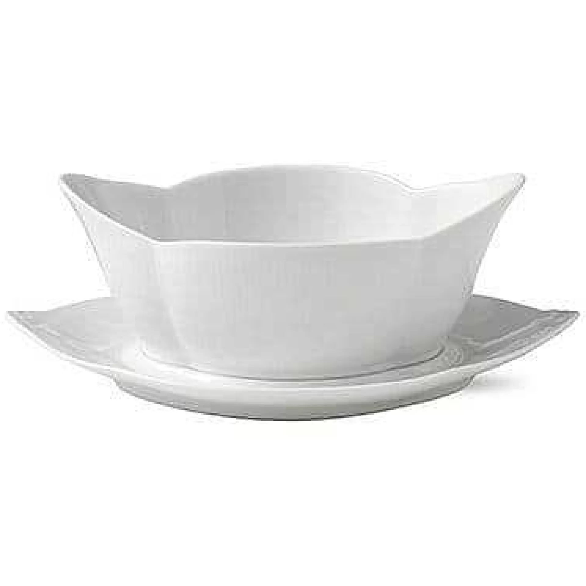 Royal Copenhagen Sausenebb & Sausekanner*White Fluted Sauseskal Med Skal