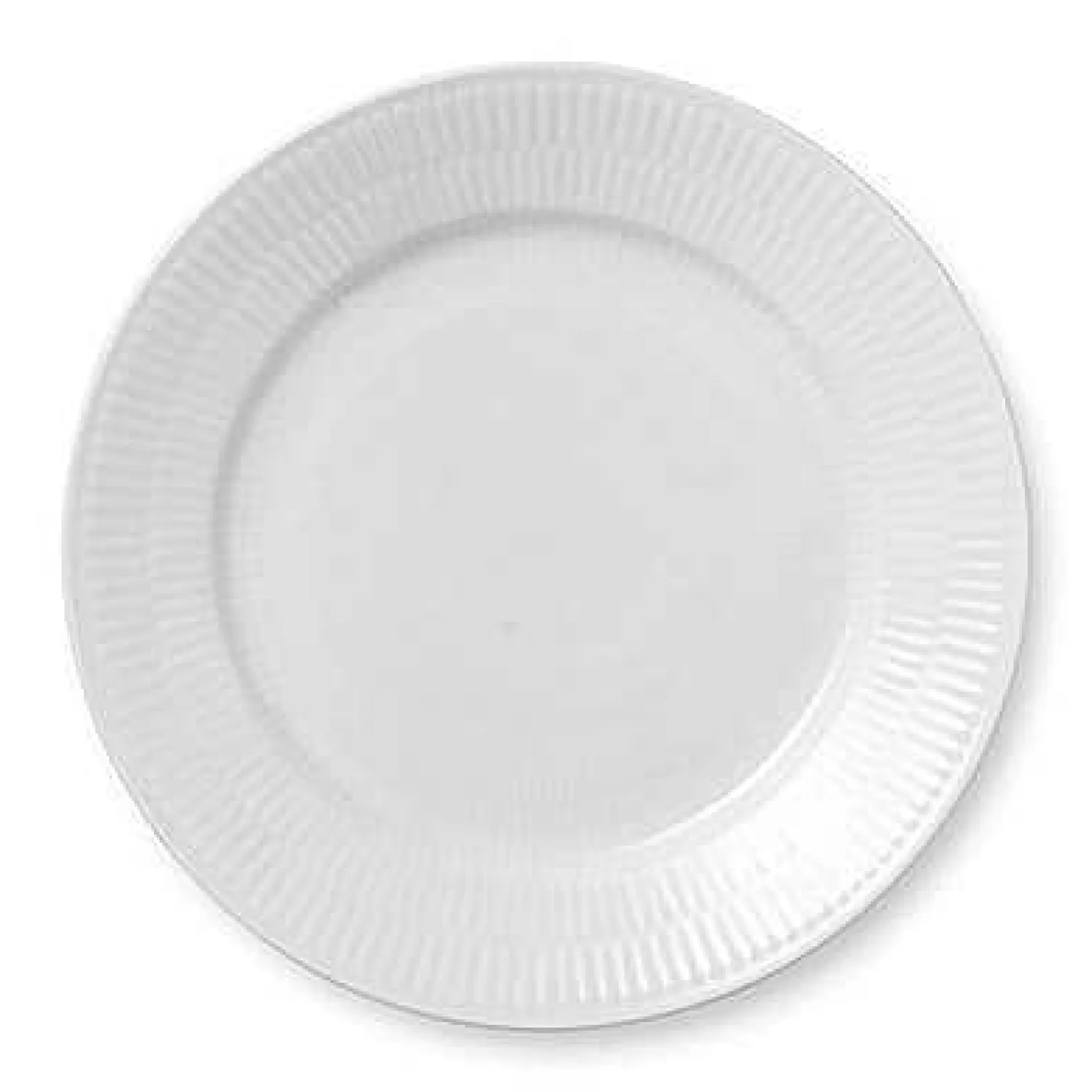 Royal Copenhagen Asjetter*White Fluted Tallerken