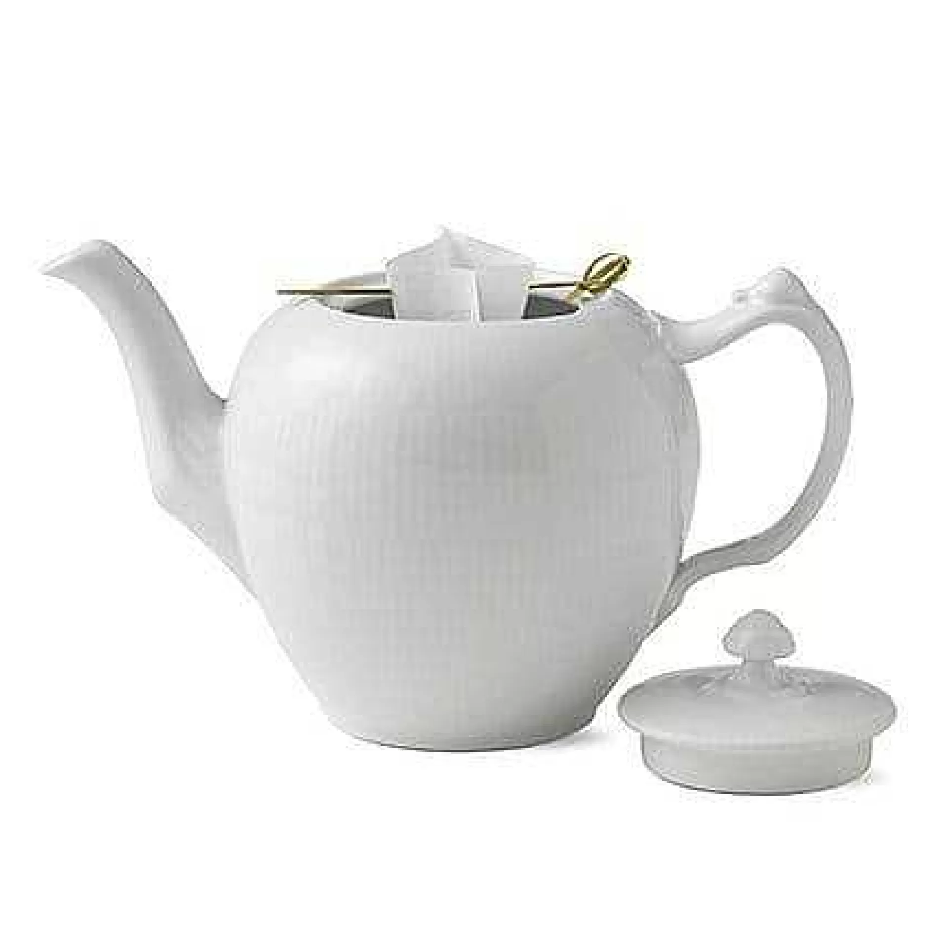 Royal Copenhagen White Fluted Tekanne